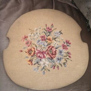 Floral Needlepoint Chair Seat Replacement- 88A $35 or $30 w/offer